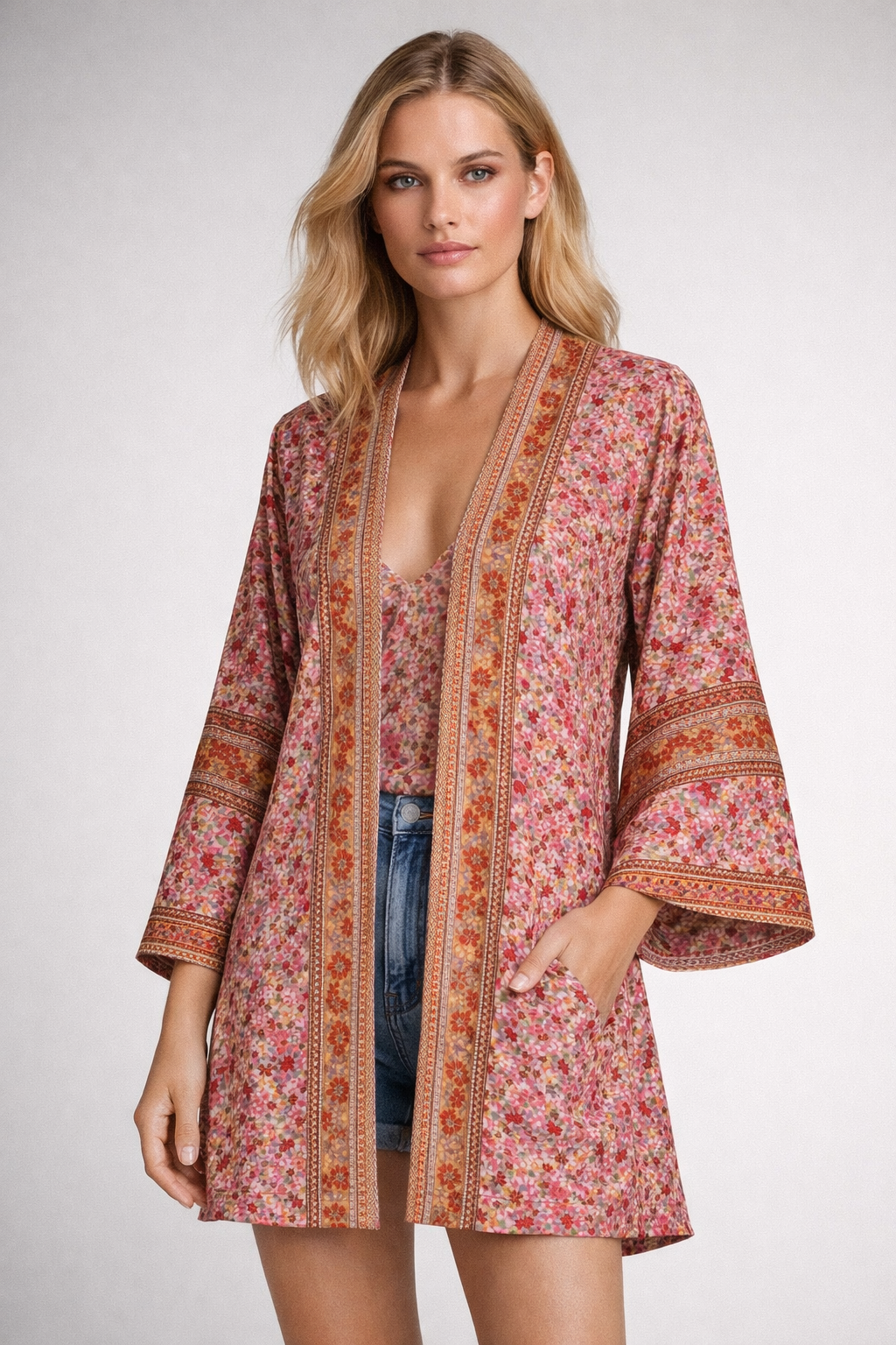 Cardigan Light colorful knit Elegant Summer Jacket Women