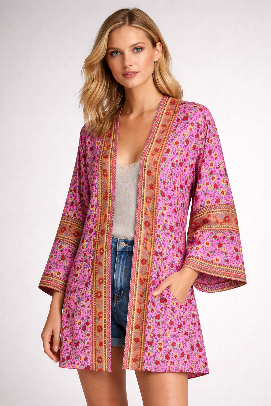 Cardigan Light colorful knit Elegant Summer Jacket Women