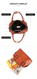 Brown Vintage Leather Shoulder Bag