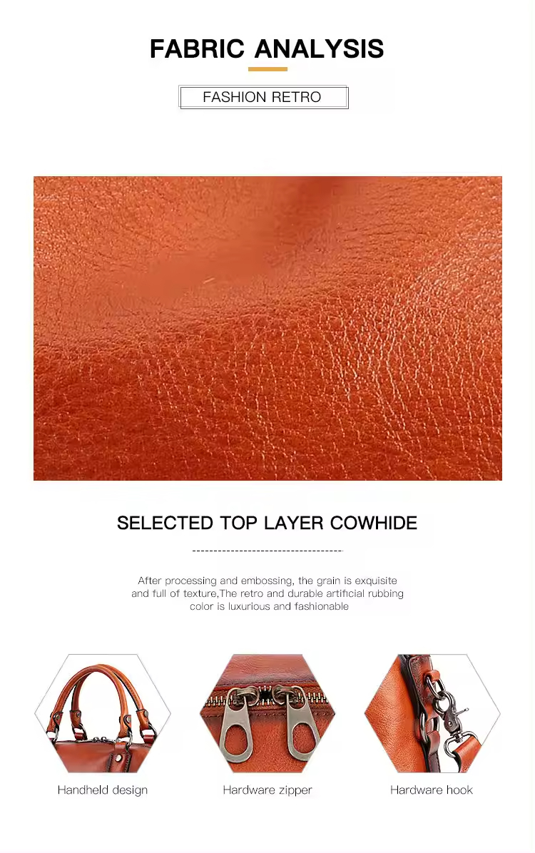Brown Vintage Leather Shoulder Bag