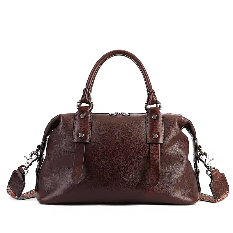 Brown Vintage Leather Shoulder Bag