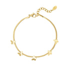 Butterfly Charms Bracelet Gold – Elegant Butterfly Pendant Jewelry