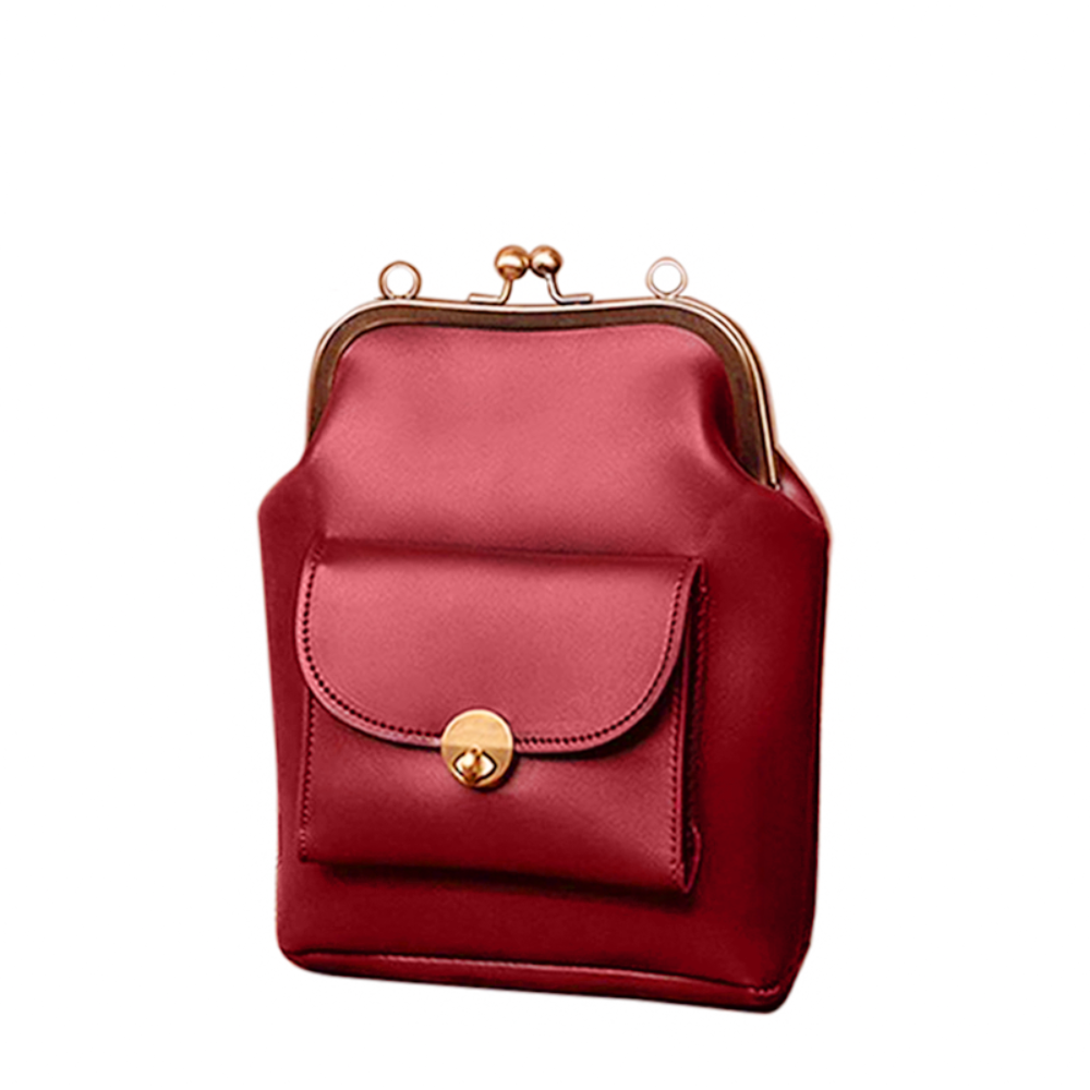 Vintage Kiss-Lock Crossbody Bag – Retro Chic Design