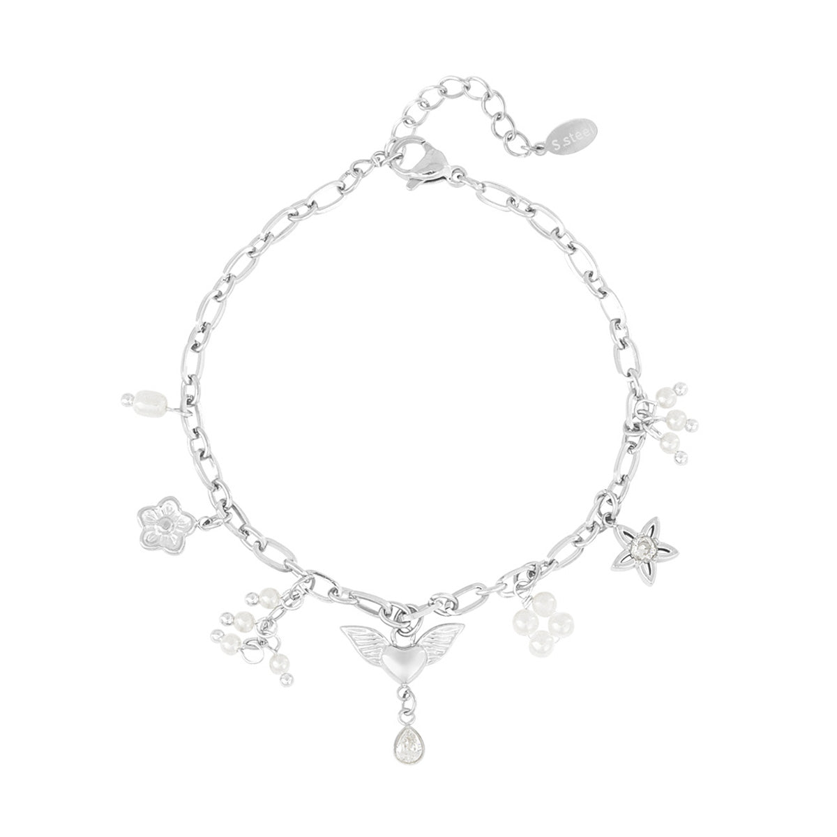 Charm Angel Dust Bracelet Silver – Magical Sparkle Charm Jewelry