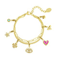 Charm Eyes on You Bracelet Gold – Playful Eye-Inspired Charm Jewelry