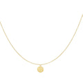Charm with Stones Necklace Gold 925 – Sterling Silver Gem Pendant