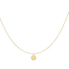 Charm with Stones Necklace Gold 925 – Sterling Silver Gem Pendant