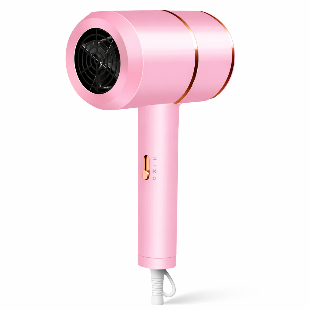 Compact Foldable Ionic Hair Dryer for Smooth Travel Styling