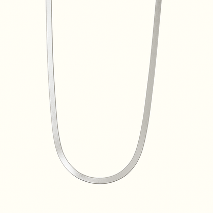 Gold-Tone Herringbone Flat Chain Necklace
