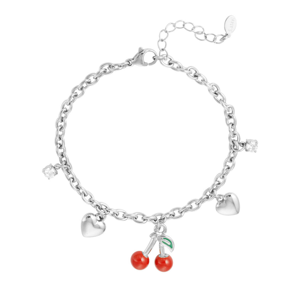 Cherish Charm Bracelet Silver – Meaningful Heart Charm Jewelry