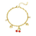 Cherish Charm Bracelet Gold – Meaningful Heart Charm Jewelry