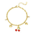 Cherish Charm Bracelet Gold – Meaningful Heart Charm Jewelry