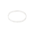 Shine Bright Bangle Bracelet Silver – Dainty Sparkling Cuff for Women