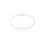 Shine Bright Bangle Bracelet Silver – Dainty Sparkling Cuff for Women
