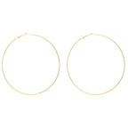 Classic Big Gold Hoop Earrings for Women