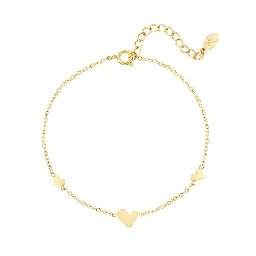 Classic Love Bracelet Gold – Elegant Minimalist Heart Jewelry