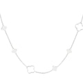 Clovers All Over Necklace Silver – Sterling Silver Four-Leaf Pendant