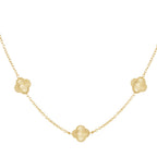 Clover Pattern Necklace Gold – Elegant Four-Leaf Clover Jewelry