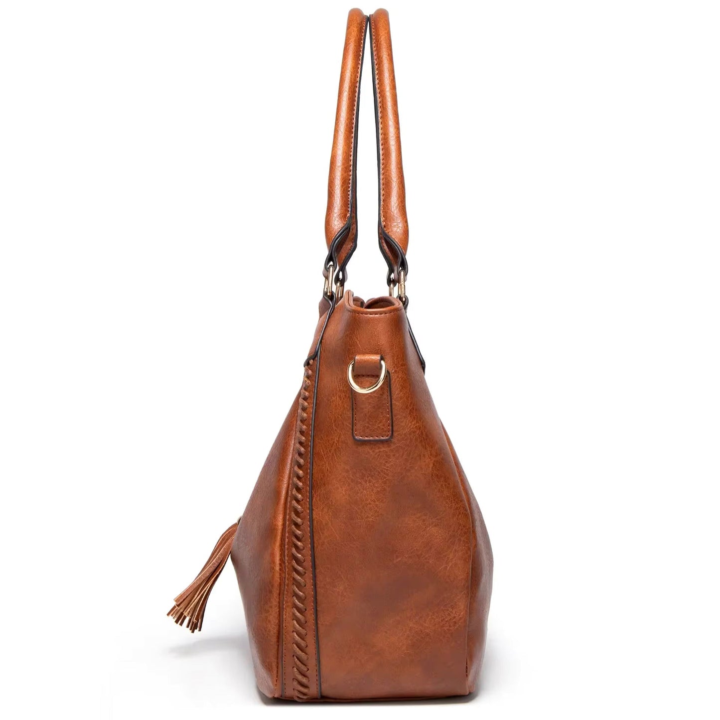 Leather Shoulder Bag with Classic Design