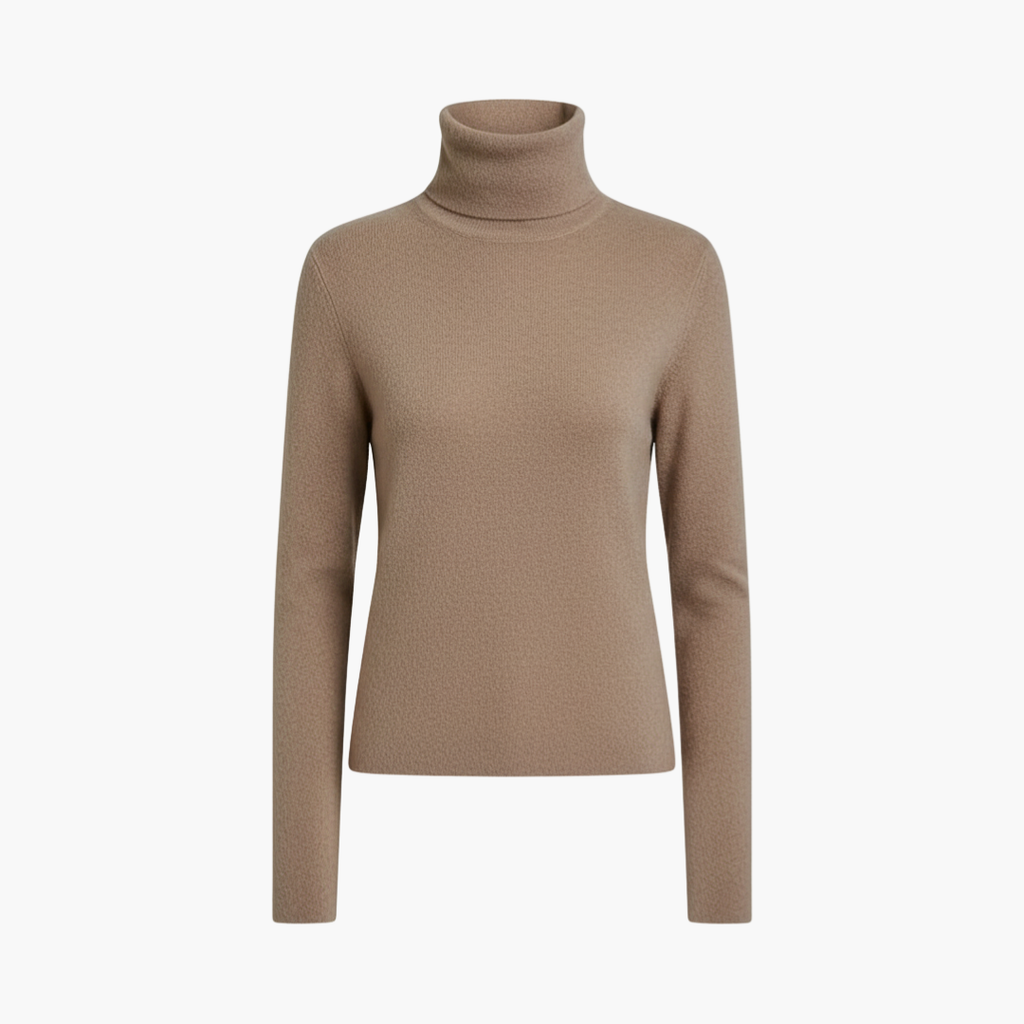 Turtleneck Sweater – Ribbed Neck – Long Sleeves