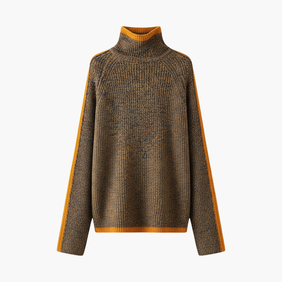 Turtleneck Sweater – Ribbed Knit
