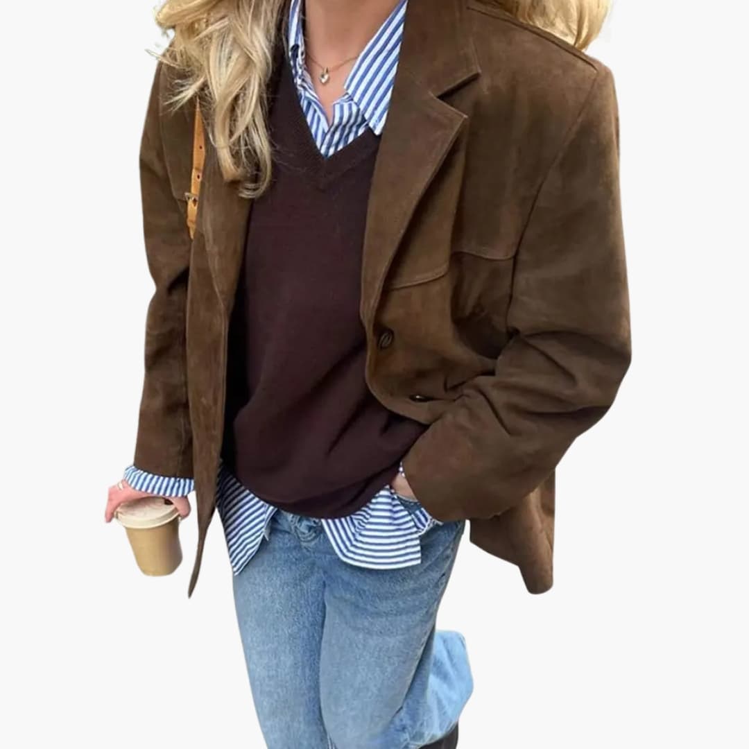 Blazer Jacket – Button Closure – Side Pockets