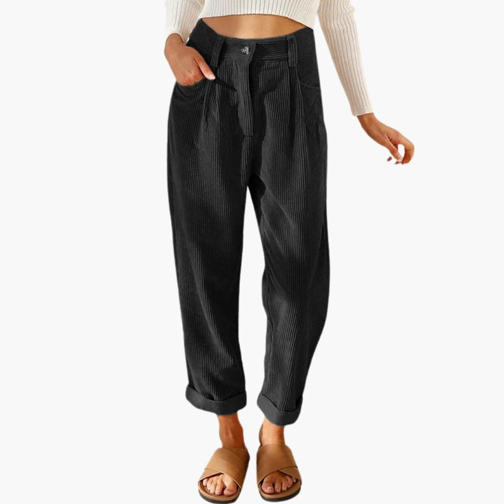 Corduroy Pants – Waistband – Front Closure