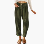 Corduroy Pants – Waistband – Front Closure