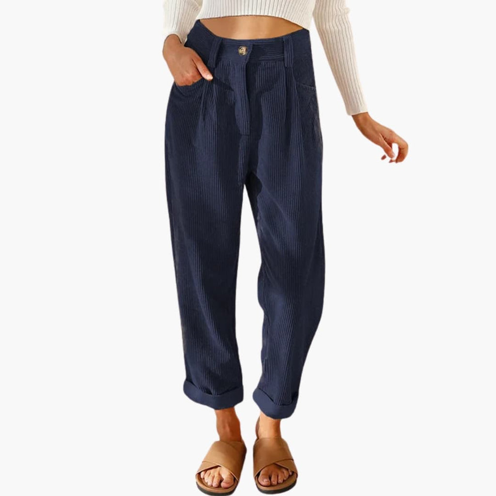 Corduroy Pants – Waistband – Front Closure