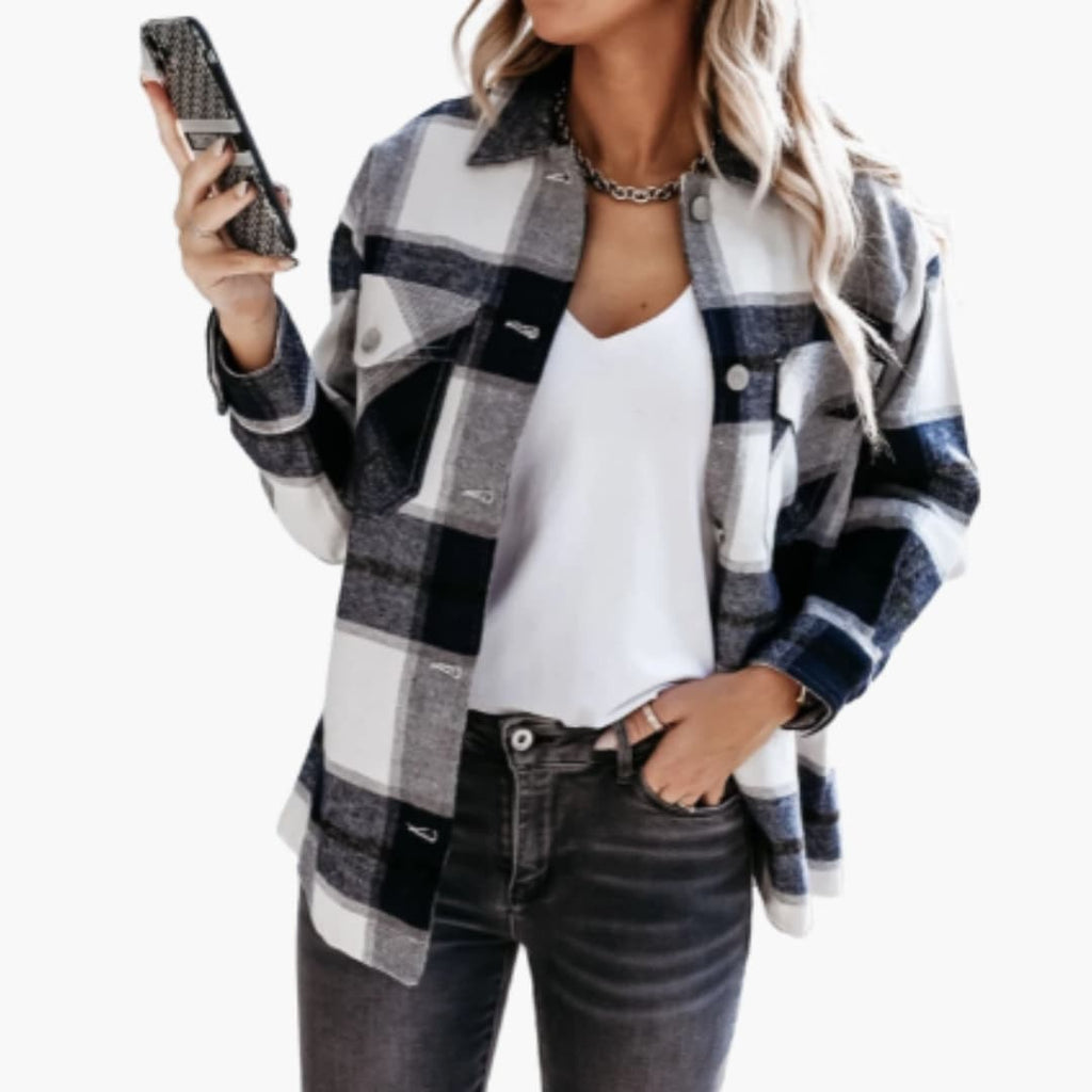 Check Shirt Jacket – Collared Design