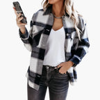 Check Shirt Jacket – Collared Design