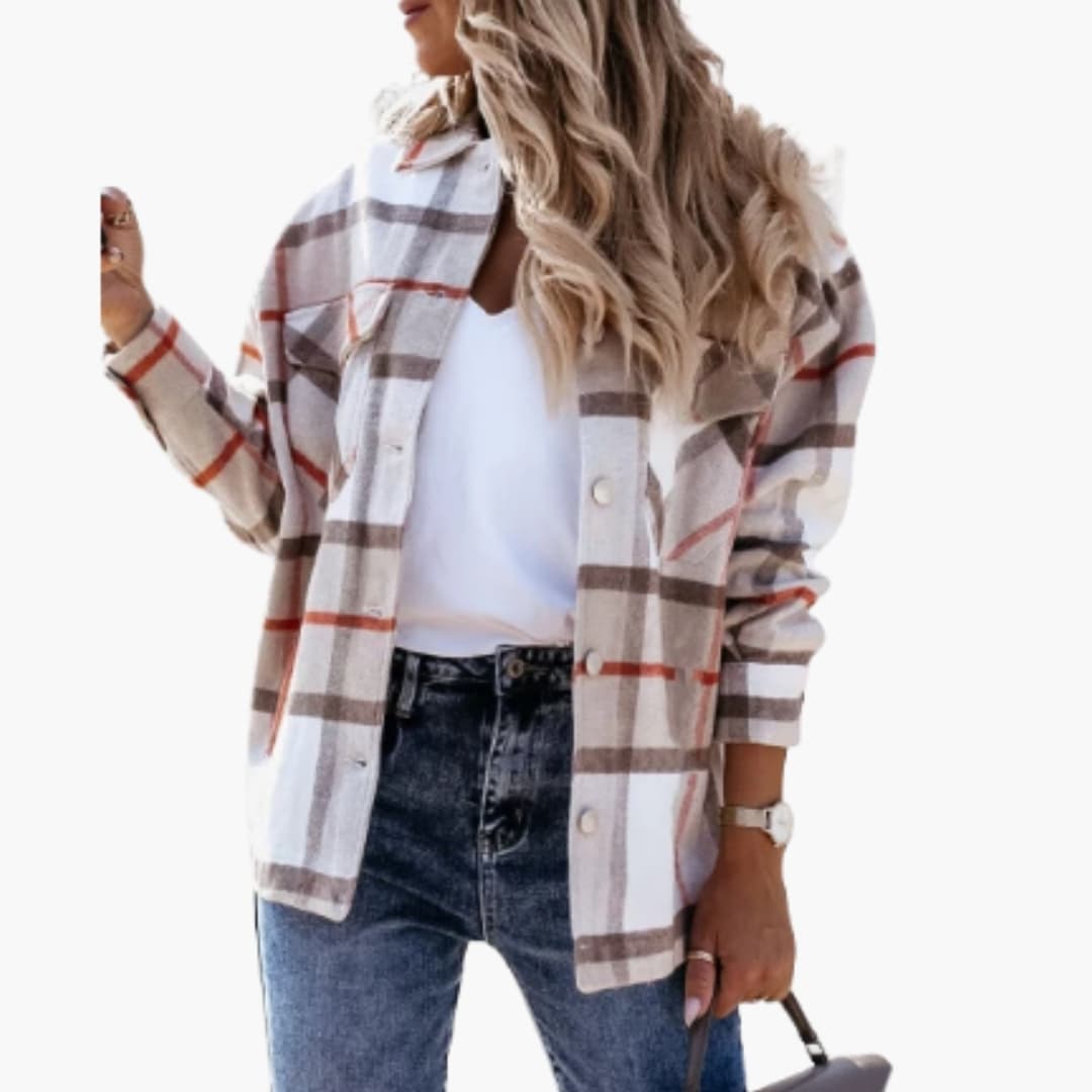 Check Shirt Jacket – Collared Design