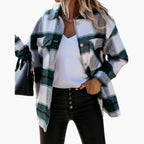 Check Shirt Jacket – Collared Design