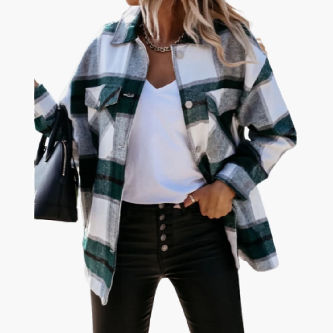 Check Shirt Jacket – Collared Design
