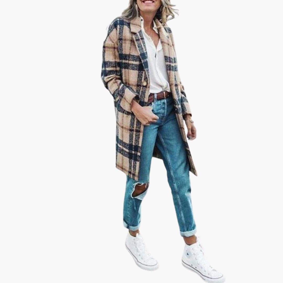 Long Coat – Button Closure