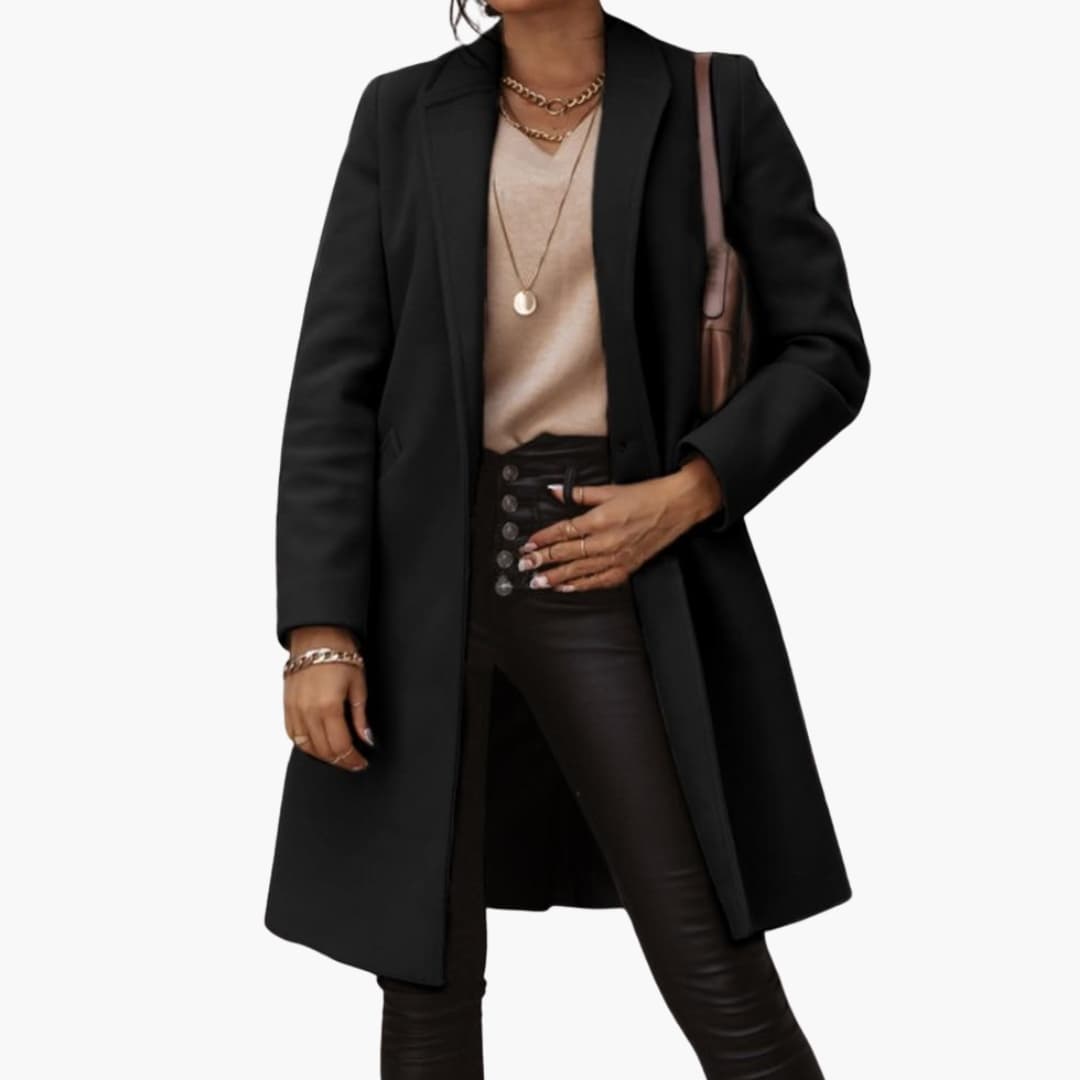 Long Coat – Notched Collar