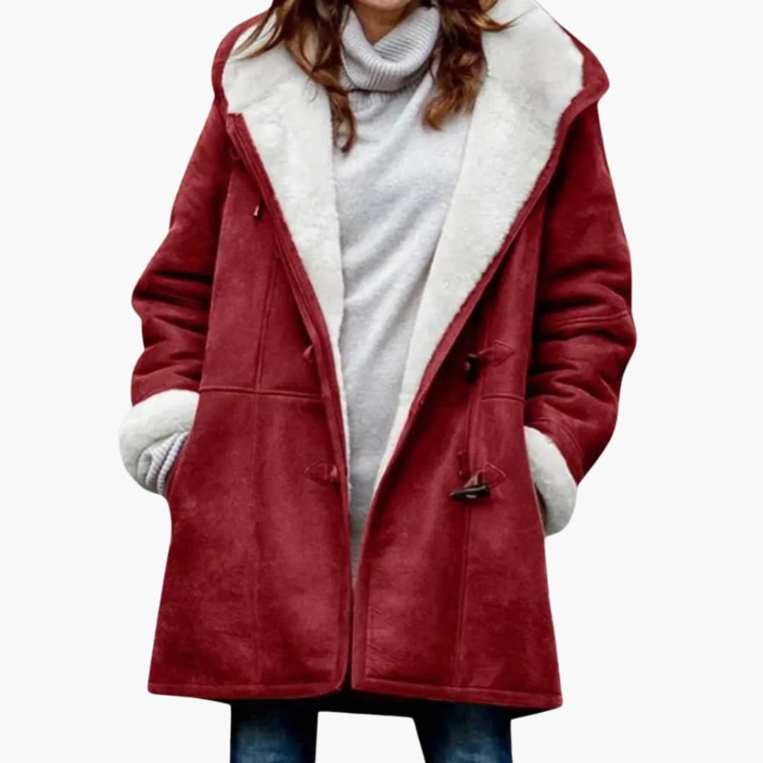 Women's Coat with Toggle Closure