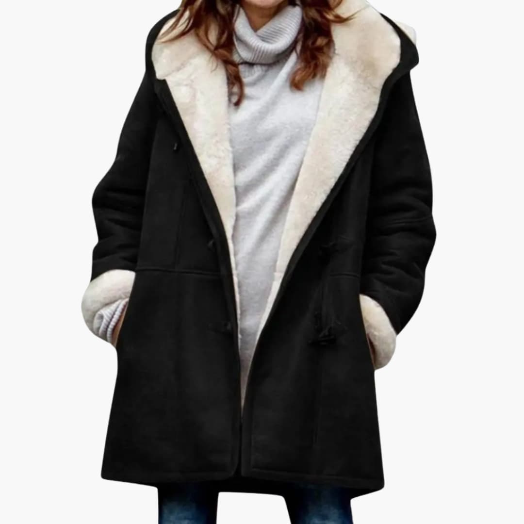 Women's Coat with Toggle Closure
