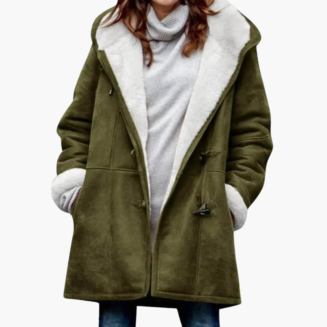 Women's Coat with Toggle Closure