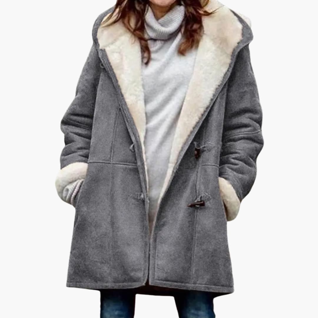 Women's Coat with Toggle Closure
