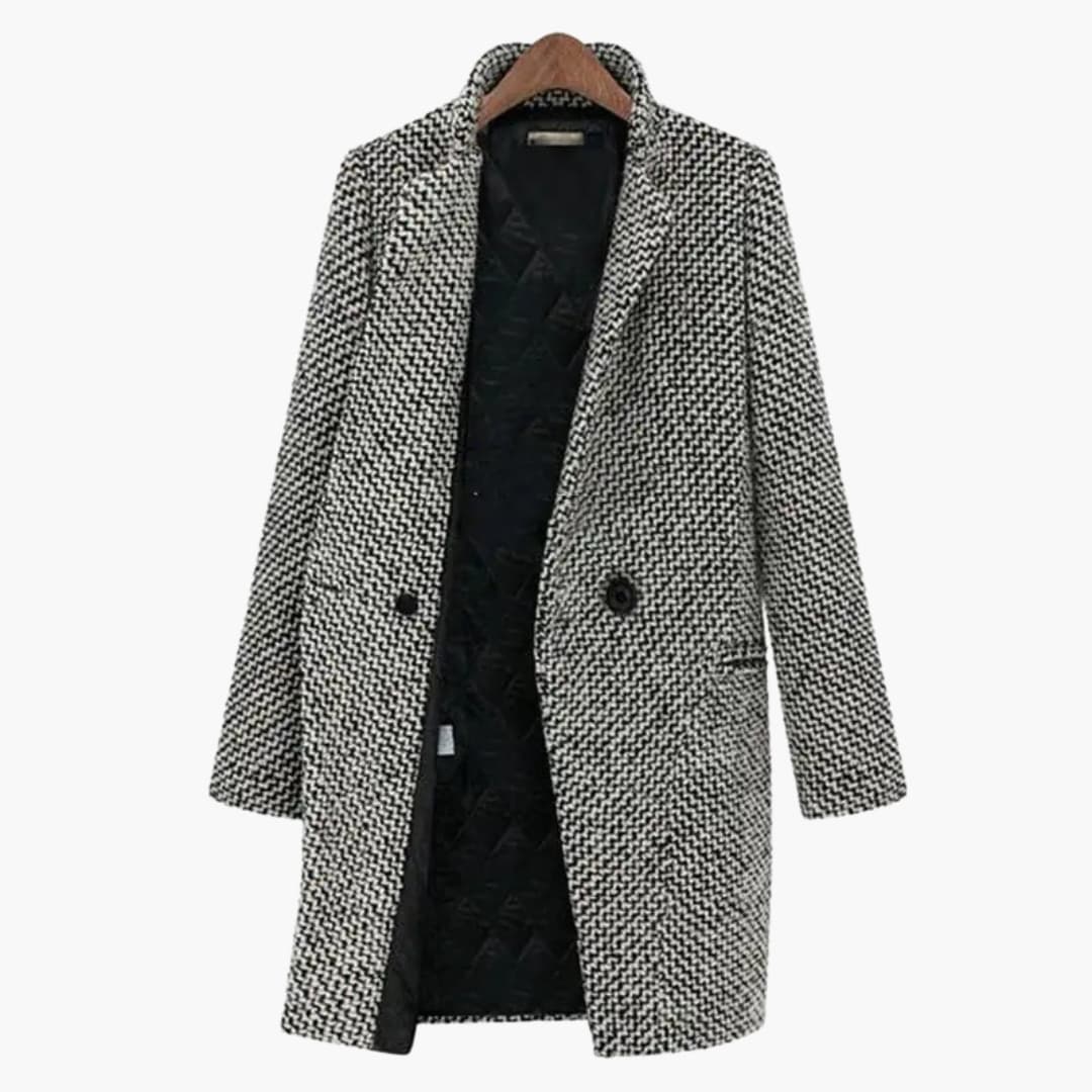 Women's Coat with Button Closure