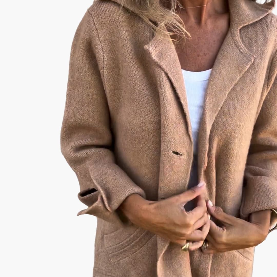 Coat – Button Closure – Front Pockets