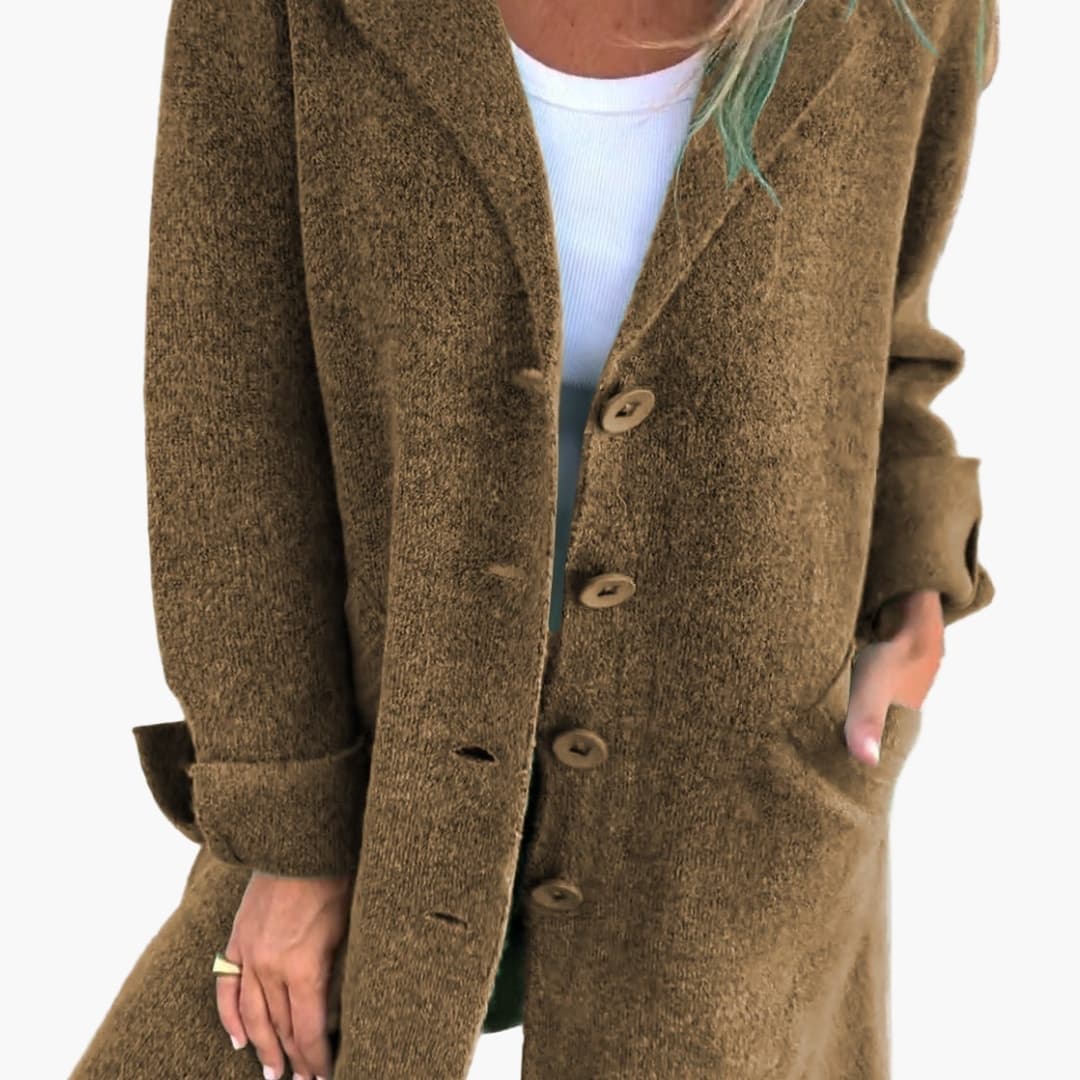 Coat – Button Closure – Front Pockets