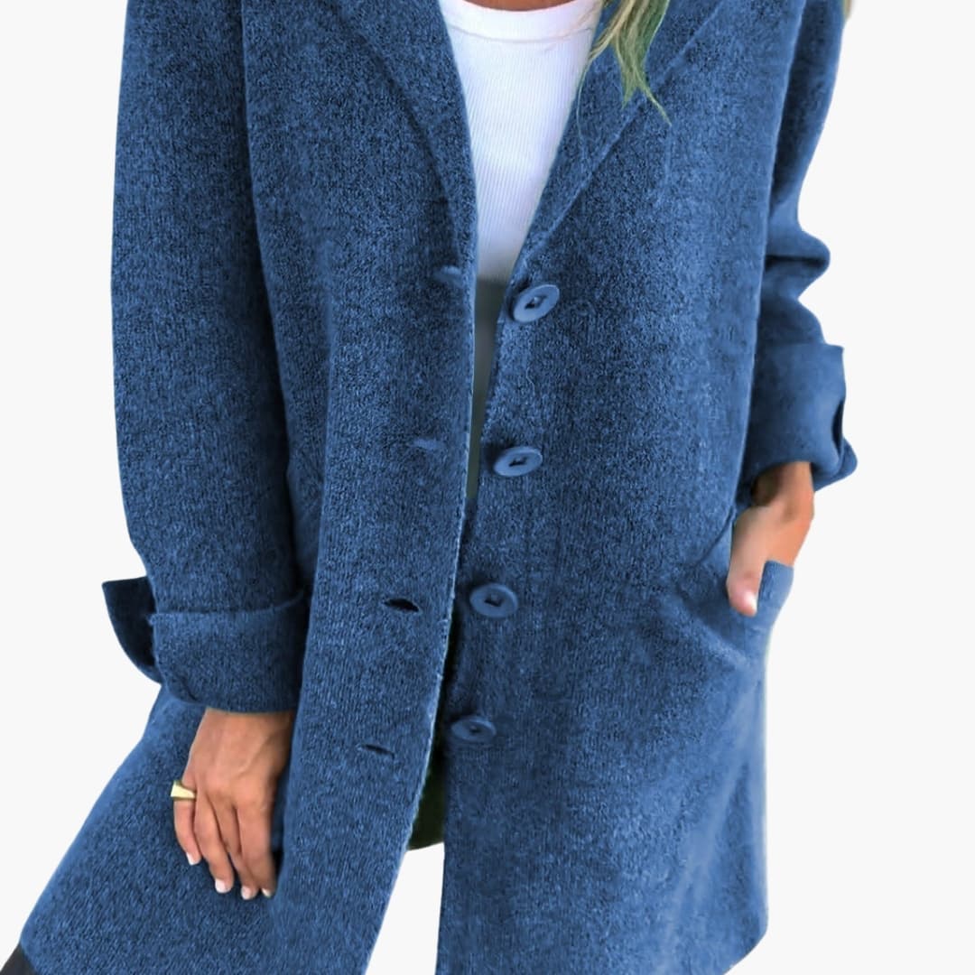 Coat – Button Closure – Front Pockets