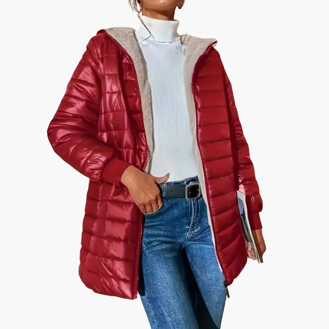 Coat – Hooded Design – Zip Closure