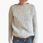 Pullover Sweater – Round Neck – Striped Pattern