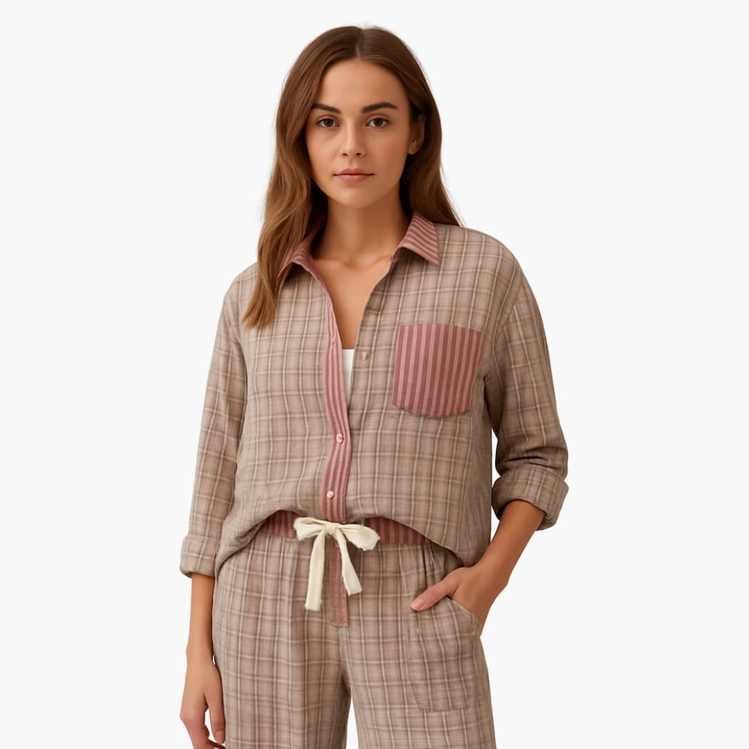 Pajama Set – Striped Shirt