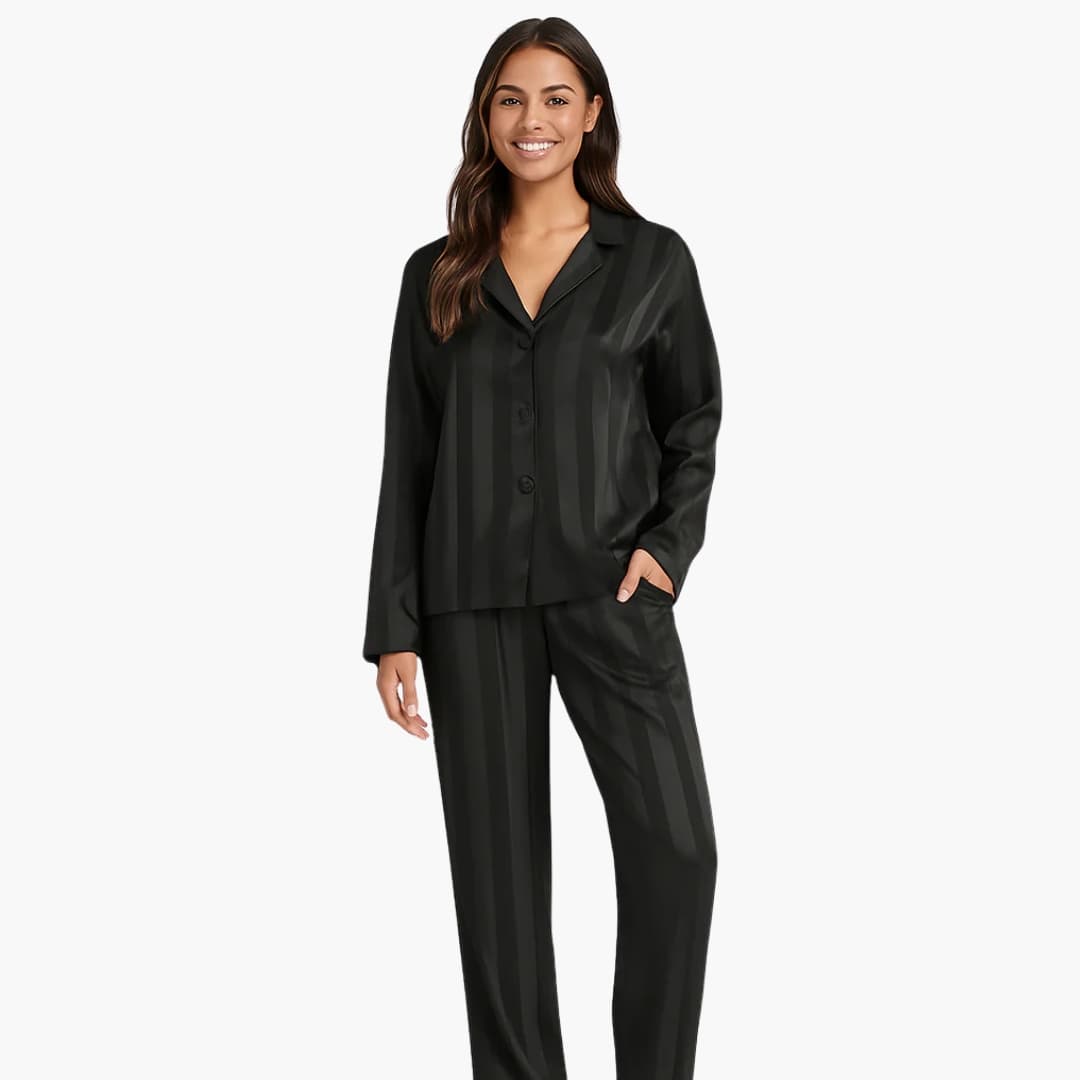 Pajama Set – Button-Down Shirt – Matching Pants