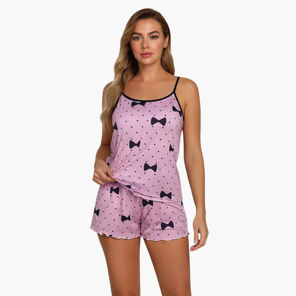 Pajama Set – Short Sleeve Top – Shorts