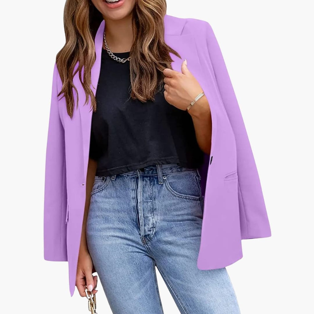 Slim-Fit Blazer – Notched Collar – Long Sleeves